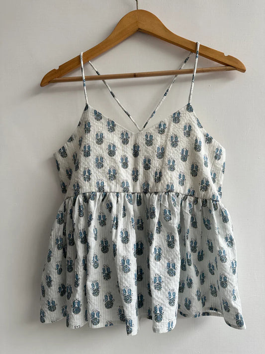 Noodle Strap Top Flloral